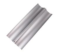 ASAKKURA 2 Slots Baking Tray Bread Mold 15x6.3x0.8 Inch Stainless Steel Wavy Design Non-Stick Baking Tool for French Bread Kitchen Restaurant