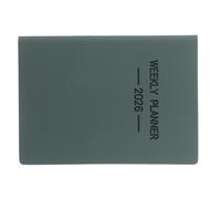 ASAKKURA 2026 A7 Mini Weekly Planner Pocket Notebook in Green with Artificial Leather Cover and Paper Pages, Dual Functionality for Organization and Personal Or Professional Commitments,