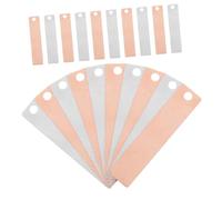 ASAKKURA 20pcs Copper Zinc Electrode Set Pure Copper Anode Sheet for Electroplating Scientific Experiment DIY Projects Educational Laboratory Use