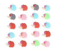 ASAKKURA 20pcs DIY Accessories Refrigerator Patches Resin Hedgehog Shape Delicate Multifunctional Embellishments for DIY Craft Projects and Home Decoration Random Color
