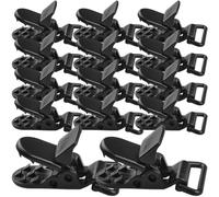 ASAKKURA 20pcs Plastic Tent Clips Windproof Rope Adjustable Buckle High Strength Sturdy Strong Plastic Material Bear Large Pulling Force Not Easy to Loose Outdoor Weddings Special Events