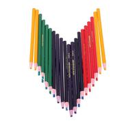 ASAKKURA 20Pcs Portable Peel-off Wax Pencils Multi-function Grease Crayons for Tailors Seamstresses Craftsmen Industrial Marking Cloth Leather Wood Glass