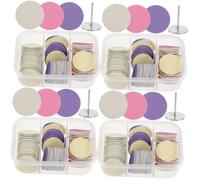 ASAKKURA 240pcs Nail Sanding Discs for Pedicure Replaceable Sandpaper Pads with Bearing for Exfoliating Dead Skin and Calluses Compact Foot Care Tool for Home and Salon