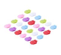 ASAKKURA 24pcs Silicone Tongue Shaped Wine Markers Reusable Drink Charms with Assorted Colourful Design, Convenient to Carry and Easy to Store, for Bars and Homes Random Color