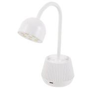 ASAKKURA 24w Abs Material UV Light Nail Lamp with 360 Degree Bendable Gooseneck Unique Shaped Table Curing Lamp for Gel Nails