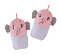 ASAKKURA 2pcs Boy Girl Bathing Body Wipe Double-sided Creative Shower Cleaner for Gentle Exfoliation and Skin Activation Soft Bath Gloves for Boys and Girls for Daily Use