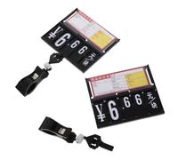 ASAKKURA 2pcs Clip-on Price Tags for Supermarkets and Hypermarkets Black Abs Price Label Holders with Large Display Area and Secure Grip Not Easy to Fall for Fresh Produce and Random Color