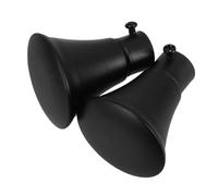ASAKKURA 2Pcs Decorative Curtain Rod Finials Elegant Iron End Ornaments for Window Treatment Chic Curtain Rod Head Plug for Living Bedroom and Office Decor