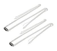 ASAKKURA 2pcs Decorative Hair Chains for Women Braid Clips Stylish Hair Accessories for Ponytail Hairstyles for Travel Special Occasions Enhance Your Look with Charm and Beauty