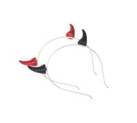 ASAKKURA 2pcs Demons Horn Headbands for Halloween Unique Festival Hair for Cosplay and Parties Lightweight Design and Creative Accessories for Men and Women