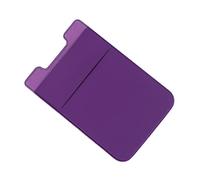ASAKKURA 2pcs Double Layer Phone Pouch Adhesive Wallet Stick Cell Phone Back Pocket Holder for Credit Cards and Cash Durable Elastic Fabric Purple