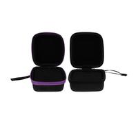 ASAKKURA 2pcs Essential Oil Pouch Travel Storage Pouches 7-Grid Pu Material Convenient to Carry Can Be Hung and Stored with Lanyard for Small Bottle Essential Oil Bottle Storage
