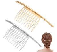 ASAKKURA 2pcs Hair Comb for Girls Delicate Bobby Pin and Headdress Barrette Simple Hairpin Accessories for Curly Rolling Comb Styling