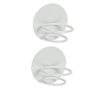 ASAKKURA 2pcs Makeup Sponge Organizer and Powder Puff Stand Wall-mounted Holder Beige Beauty Sponge Storage Rack for Makeup and Cotton Rounds