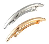 ASAKKURA 2pcs Metal Hair Clips Half Bun Makers Lightweight Decorative Alloy Hair Accessories for Women Simple Elegant Style Daily Life Party