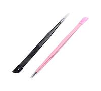 ASAKKURA 2pcs Nail Tool Manicure Sticker Pressing Rod Tweezers for Nail Art Easy to Use Compact Reusable Enthusiasts