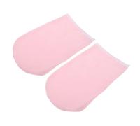 ASAKKURA 2pcs Pink Wax Spa Gloves for Hand Wax Bath with Fabric Material, Maintaining Warmth and Smooth, for Moisturising and Therapeutic Hand Treatment