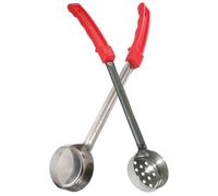 ASAKKURA 2pcs Pizza Sauce Spoon Stainless Steel Portion Control Ladle Spoon Flat Bottom Multi-Purpose Design for Kitchen Pizza Making and Daily Life