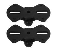 ASAKKURA 2pcs Plastic Desktop Speaker Stands with Wear Resistance and Break Resistance Features, Wide Speaker Bases for Stable Support on Desk Or Stage