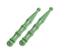 ASAKKURA 2pcs Resin Foot Acupressure Massage Sticks Bamboo Joint Design Eye and Sole Therapy Manual Relaxation Tools for Portable Foot Reflexology and Facial Pressure Point Massage