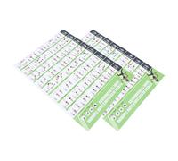 ASAKKURA 2pcs Resistance Band Training Chart Resistance Band Wall Exercise Chart Paper Posters with Comprehensive Guidance Real Movement Images for Fitness Enthusiasts Beginners Home Gym