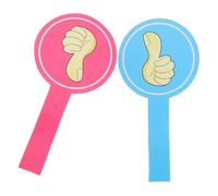 ASAKKURA 2pcs Reusable Thumbs up Thumbs down Paddles for Classroom Voting with Foam Material and Convenient Handle, Visible Response Boards for Teacher Feedback and Interactive Learning