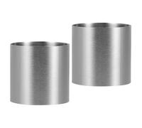 ASAKKURA 2pcs Stainless Steel Muffin Rings for Baking with Anti-Rust and Easy to Clean Features, Cooking Rings for Dessert Shop and Bakery Use