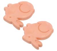 ASAKKURA 2pcs Terracotta Bread Warmer Stone Rabbit Shaped Bread Basket Warmer for Biscuit and Pastry with Versatile Use and Convenient Meal Experience for Indoor Parties