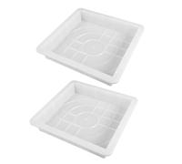 ASAKKURA 2pcs User-Friendly Brick Mould for Concrete with Plastic Material, Easy to Use Pavement Mold for DIY Garden Path Maker, Sidewalks and Driveways, Beautifully Designed for Paving