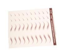 ASAKKURA 3 Sheets Brown Eyebrow Stickers Simulation Tattoo for Grooming Shaping Thick Fake Eyebrows for Missing Uneven Brows Easy to Use Skin Safe Transfer Decals