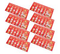 ASAKKURA 300pcs Chinese Red Envelopes for Year Horse Cartoon Lucky Money Packets Bulk for Spring Festival Birthday Wedding Traditional Hong Bao Envelopes