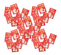 ASAKKURA 300pcs Creative Red Envelopes for The Year of The Horse Spring Festival Lucky Money Pocket Chinese Cash Envelopes Hongbao Card New Year Red Packet Chinese Lucky Bag Paper