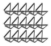 ASAKKURA 30pcs Black Triangle Shaped Paper Clips Double Layer Memo Clips Creative Geometric Paperclips for Wedding Invitations Office Desk Organization