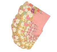 ASAKKURA 30pcs Japanese Style Red Envelopes Folding Money Pouches with Floral Pattern, Decorative Chic Red Packets for Wedding, Spring Festival, and Giving