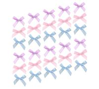 ASAKKURA 30pcs Mini Bow Clips Tiny Hair Bows for Girls Delicate Butterfly Hair Accessories for Braids Ponytails Curls