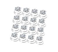 ASAKKURA 36pcs Spiral Hair Clips with Mini Rhinestones Flexible Bun Stick Hair Accessories for Women and Secure Hold