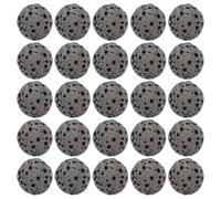 ASAKKURA 39pcs Black 8mm Natural Volcanic Lava Gravel Aromatherapy Diffuser Stones for Essential Oil Fragrance, Porous Volcano Rock Set for Home and Office Aromatherapy Use