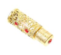 ASAKKURA 3ml Glass Decorative Perfume Bottle Empty Essential Oil Sample Container Retro Glassy Fragrance Dispenser for Home Décor and Travel Use