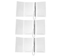 ASAKKURA 3pcs A6 PVC Notebook Covers with 6-Ring Binder Silver Clip, Refillable Planner Binder Set for Budget Organizing, School, Office, and Travel Use