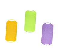 ASAKKURA 3Pcs Double Side Bath Scrubber for Shower with Pulling Rope Exfoliating Back Scrubber for Deep Cleaning Dead Skin Strong Water Absorption Body Foaming Mesh Towels Portable for