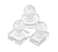 ASAKKURA 3pcs Eyeshadow Stamp Pressing Kit Portable Makeup Gadget with Round Rectangle Square Molds for Blusher Highlighter Contour Powder Pressing and Repair Travel-friendly Compact Design