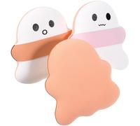 ASAKKURA 3pcs Finger Puff Cute Makeup Puff Ghost Shape Cosmetic Powder Picks Powder Well Not Easy to Change Color for Women Suitable for Shopping and Outdoor Traveling