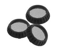ASAKKURA 3pcs Hair Dryer Back Cover with Black Nylon Mesh, Ventilated Air Intake Vent Cover for Optimal Airflow, 2.36 Inch round Grille Replacement for Travel Use and Professional Salon