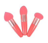 ASAKKURA 3pcs Makeup Pens Portable Beauty Sponge Applicators for Makeup Mushroom-shaped Design for Blending Foundation Concealer High-grade Material Watermelon