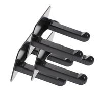 ASAKKURA 3Pcs Punch Hair Dryer Holder Rack Wall Mounted Blow Dryer Organizer for Bathroom Bedroom Salon Material Adhesive Storage Stand