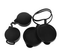 ASAKKURA 3pcs Rubber Binocular Lens Caps Objective and Eyepiece Covers Protective Eyepiece Guards for Outdoor Travel Bird Watching