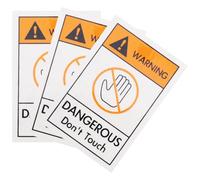 ASAKKURA 3pcs Safety Warning Labels Do Not Touch Stickers Self-adhesive Machine Caution Decals Industrial Safety Warning Sign for Workplace and Equipment