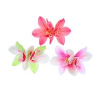 ASAKKURA 3pcs Simulation Cymbidium Orchid Hairpin Lightweight and Comfortable for Beach Photos and Spring Outings Flower Clips for Women