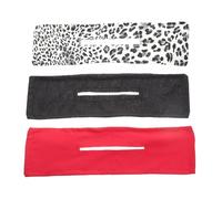 ASAKKURA 3pcs Women Hair Bun Maker Set Bow Knot Clips, Donut Bun Shaper Hair Styling Tool for Lazy Updo, Includes Black, Red, and Grey Leopard Print Clips for Everyday Use