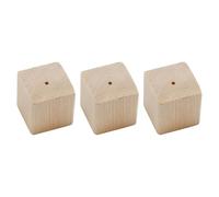 ASAKKURA 3pcs Wooden Flower Nail Stand Baking Tool Cake Decorating Base Carving Flower Placement Table for Kitchen and Cake Decorating